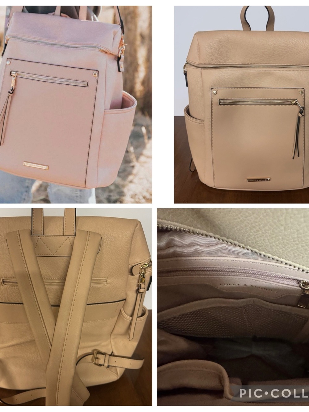 Poppy & Peonies Commuter Backpack Blush - Picture 3 of 6